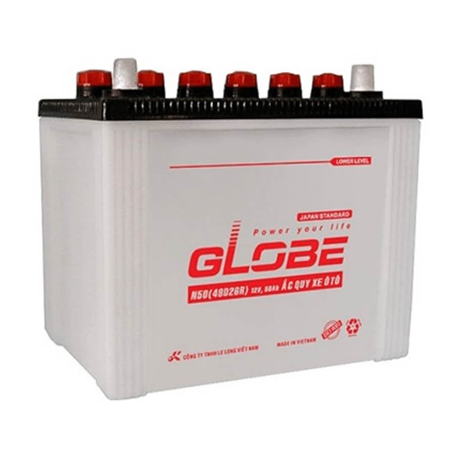 Ắc quy 12V-50Ah GLOBE N50 (48D26R)